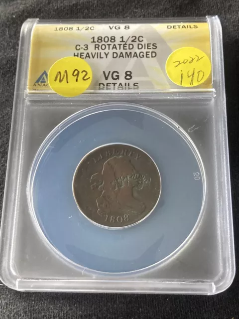 1808 Half Cent M92