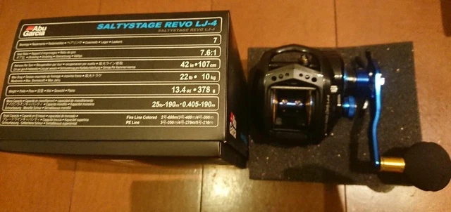 UNUSED ABU GARCIA SALTY STAGE REVO LJ-4 Baitcasting Reel RH
