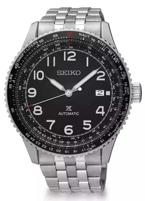 NOS Seiko Prospex SRPB57K1 Automatic Watch Stainless Steel 4R35 Flight
