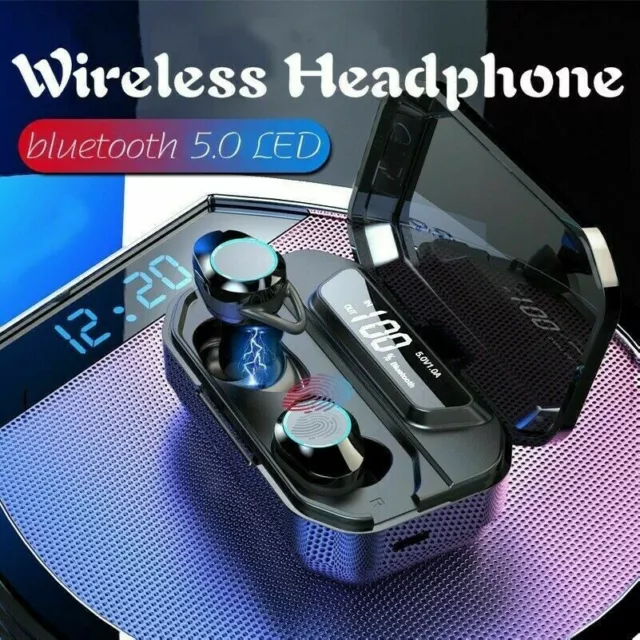 5.0 Bluetooth Casque Tws sans Fil en Oreille Mini X6 LED Écouteur 3300mAh