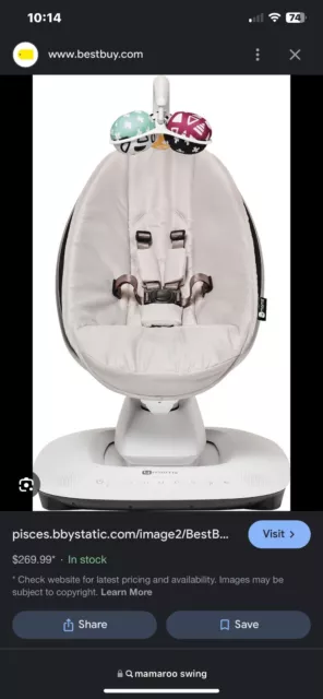 4moms 2000800 MamaRoo 4 Infant Seat - Gray