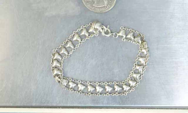 CrazieM Sterling 925 Silver Vintage Southwest Estate Bracelet 6.5-7" 6.9g x40