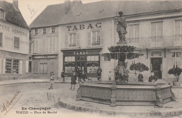 CPA 51 VIRTUS Place du Marché in Champagne
