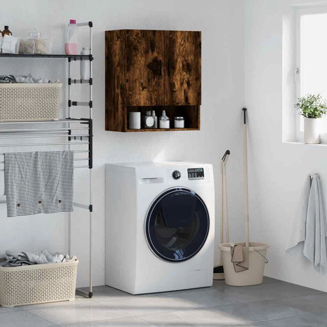 Vidaxl Armadietto a Muro Rovere Fumo 60x31x70 cm in Legno Multistrato