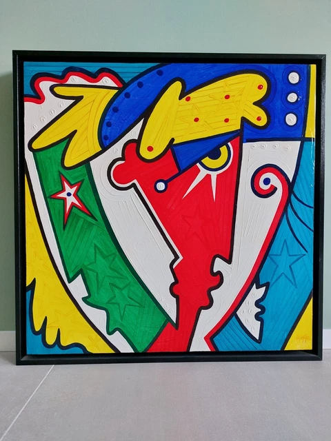 Silvio Vigliaturo, Mescolanze, olio si tela, cm 70x70 - PEZZO UNICO