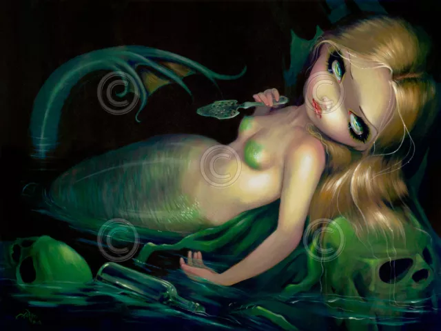 Absinthe Mermaid by Jasmine Becket-Griffith Art Print Gothic Poster 11x14