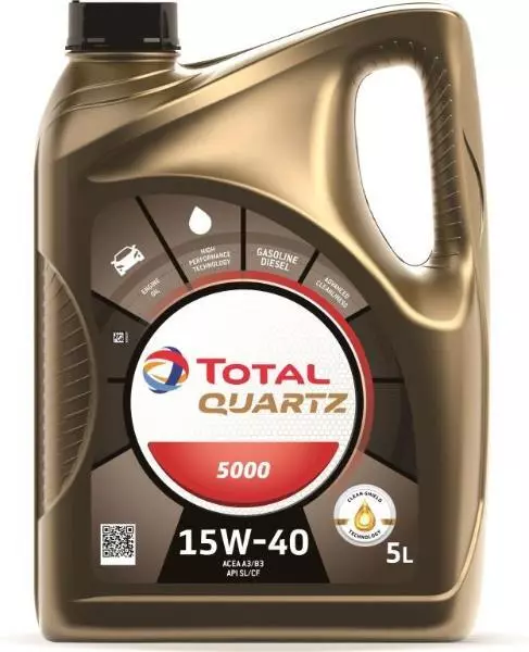 Car Engine Oil Total Quartz 9000 5W40 5L 5 Litres + 5L SCREENWASH TAB
