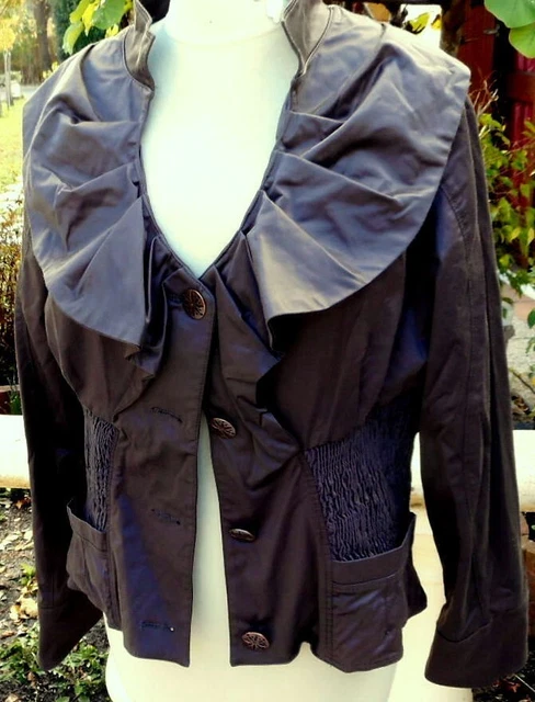 Veste Blouson Tanaïs Marron Taille 40 - Neuf Sans étiquettes, Doublure Polyester, Fabrication Française