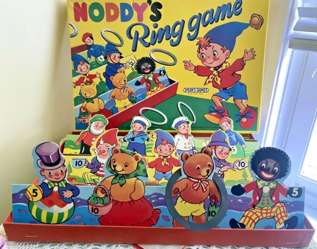 VINTAGE 1960 NODDYS Ring Game Toss Spears Games Toys Original Box ...