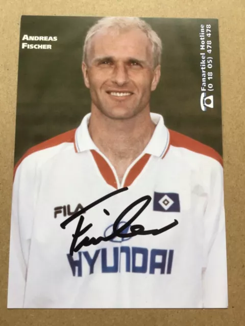 Andreas Fischer, Germany 🇩🇪 Hamburger SV 1998/99 hand signed