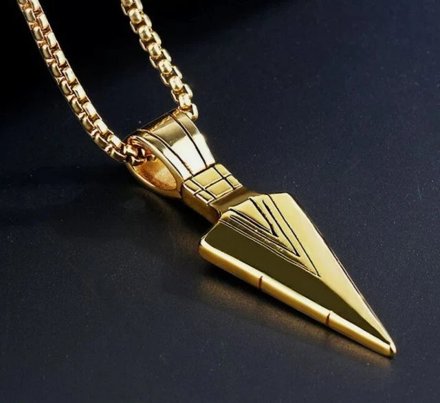 Viking Arrowhead Pendant Stainless Steel Norse Warrior Celtic Gift Necklace COOL