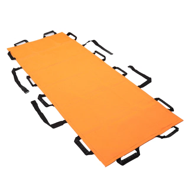 12 Handle Home Folding Stretcher Simple Soft Portable Transport Unit For Emerg&