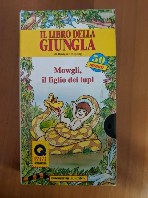 IL LIBRO DELLA Giungla Mowgli, Il Figlio Dei Lupi Vhs Deagostini