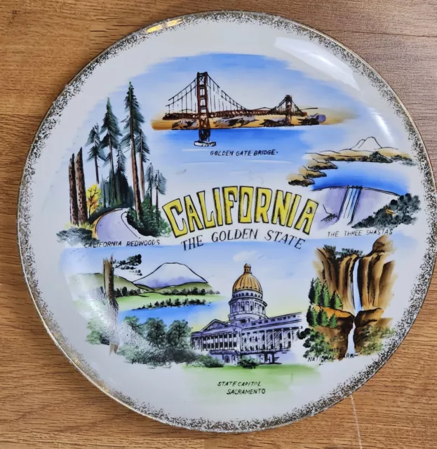 Decorative Plate Collection 50 U.S. States 10"-10-1/2" Attached Hanger / Stand 3