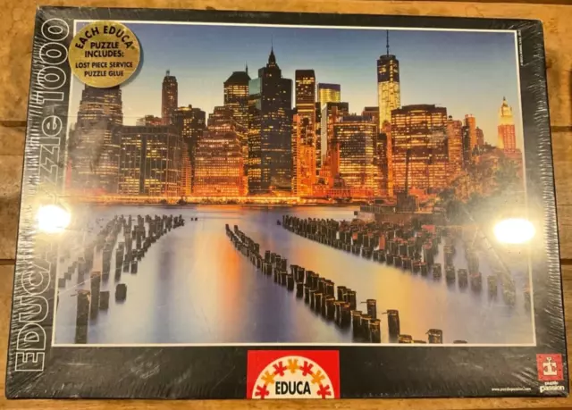 Educa Puzzle Passion City Of Skyscrapers 1000 Piece Puzzle Manhattan New Sealed