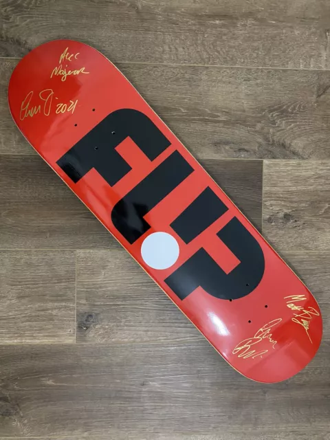 Lucas Rabelo SIGNED Flip Skateboard Deck Luan Oliveira Matt Berger Alec Majerus