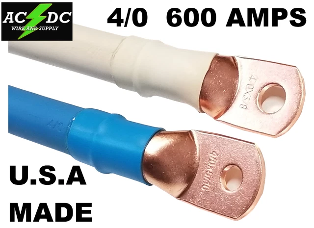 4/0 AWG GAUGE Copper Battery Cable Power Wire Car, Inverter, RV, Solar