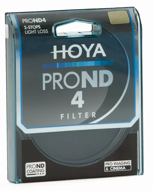 HOYA Pro ND4 Filter 49, 52, 55, 58, 62, 67, 72, 77, 82mm  2 stop ND Original NEW