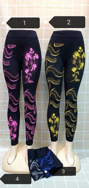 Donna Lunghezza Intera Elastam, Spandex Leggings Gratuito Taglia Unica per Tutti 2