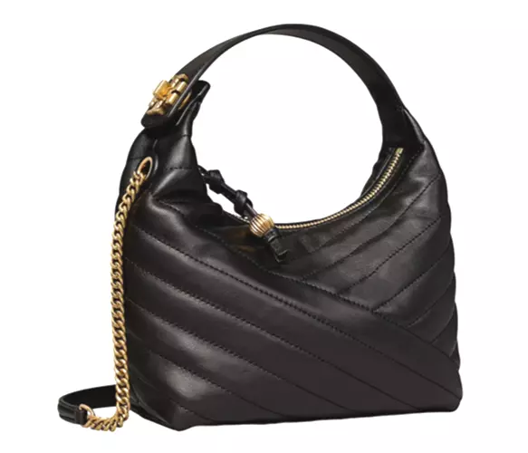 AUTH NWT $458 Tory Burch Kira Chevron Small Flap Top Handle Shoulder Bag  NEW