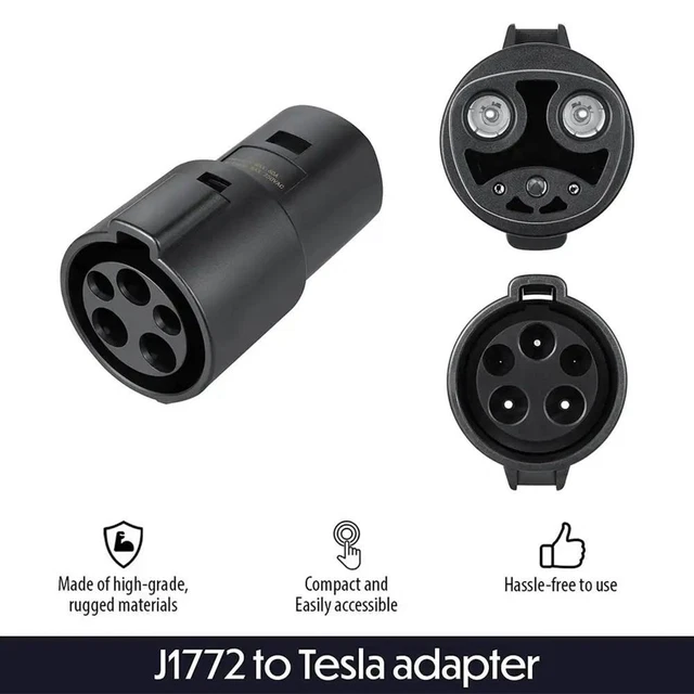 250V SAE J1772 TO CHARGER CHARGING ADAPTER CONNECTOR S/X/Yxpy For MODEL Q8Q0