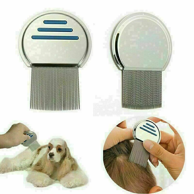 Lice Nit Comb Get Down Stainless Steel Metal Head And Teeth Remove Nits Eggs 3