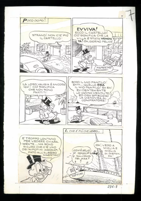 Donald Duck & Tick, Trick & Track Disney original Comic Druckvorlage  60J. alt 2