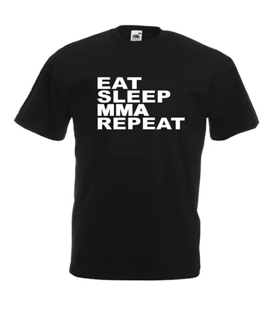 EAT SLEEP MMA REPEAT Xmas Gift Idea Mens Women T SHIRTS TOP Multi-Color S-2XL