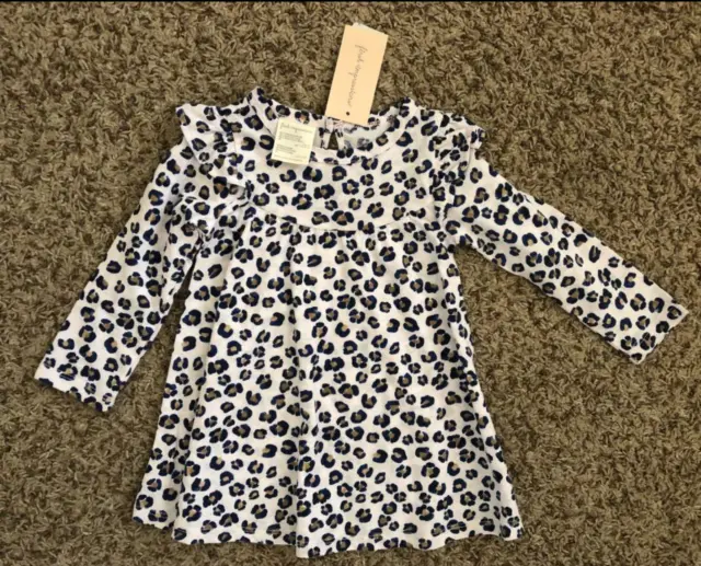 Nwt First Impressions Baby Girls Cheetah Leopard Dress Size 12 Months