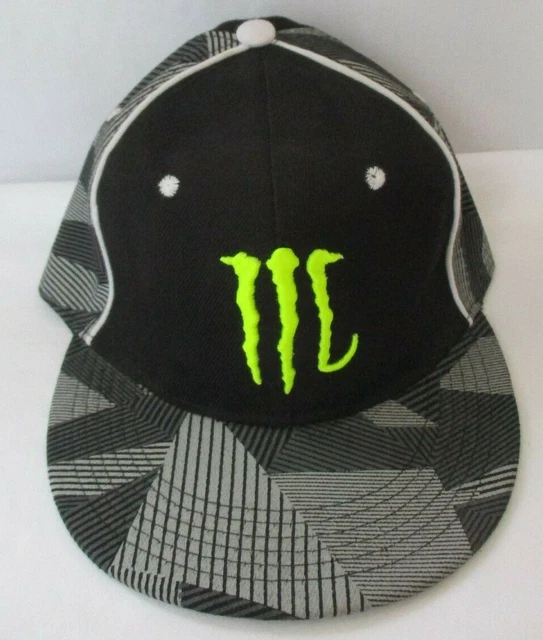 MONSTER ENERGY DRINK Black Fitted Cap Hat Size 71/4 £12.73 PicClick UK