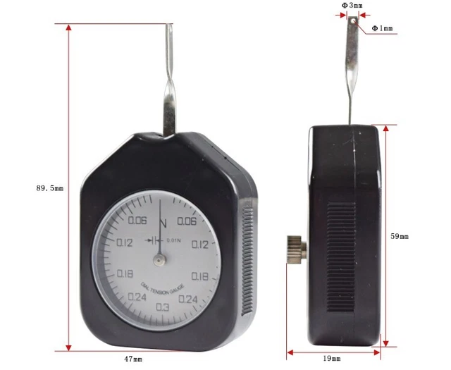 Gram Force Gauge Tensiometer 1pcs Accessories Detectors Dial Tension Meter
