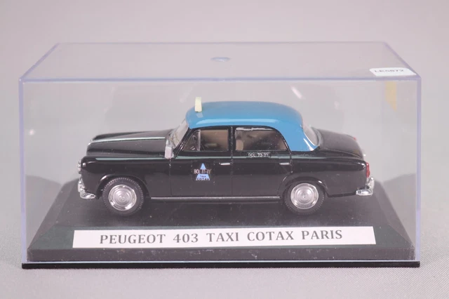 Miniature Minimini Label43 1/43 - Peugeot 404 Taxi Cotax De Paris - Noire - EDL