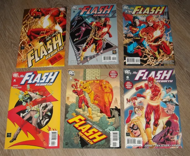 The FLASH REBIRTH COMPLETE MINI SERIES # 1 - 6 DC COMICS 2009 ETHAN VAN SCIVER