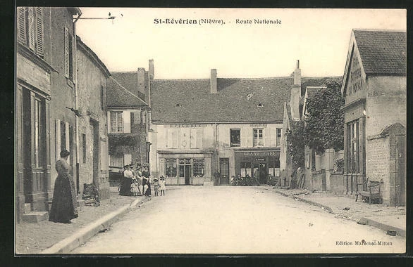 CPA Saint-Révérien, Route Nationale