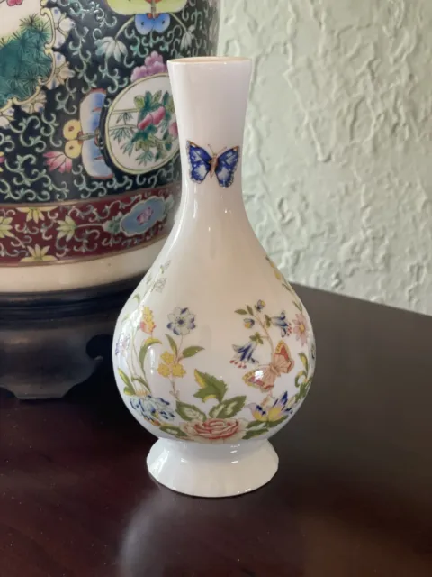 Vintage Aynsley Bone China "Cottage Garden" Bud Vase Made in England