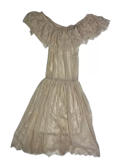 Darccy London Lace Maxi Off Shoulder Dress XS 2