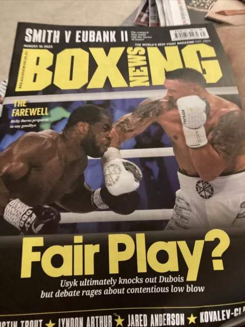 Boxing News Uk 31 August 2023 Usyk Dubois Smith Eubank