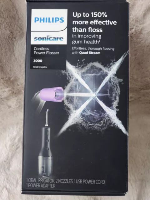 Philips Sonicare Cordless Power Flosser 3000 - Black