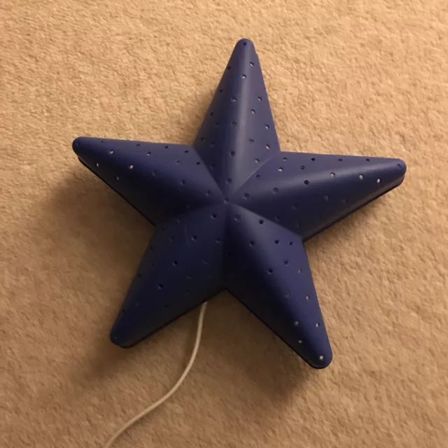 IKEA SMILA STJARNA camera da letto bambini luce notturna blu stella luce notturna