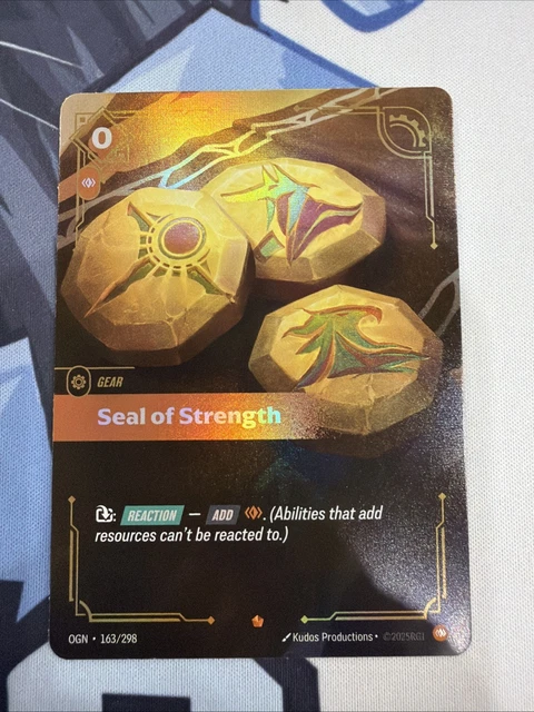 RIFTBOUND: LEAGUE OF Legends TCG English GEAR-Seal of Strength-Epic 163 ...