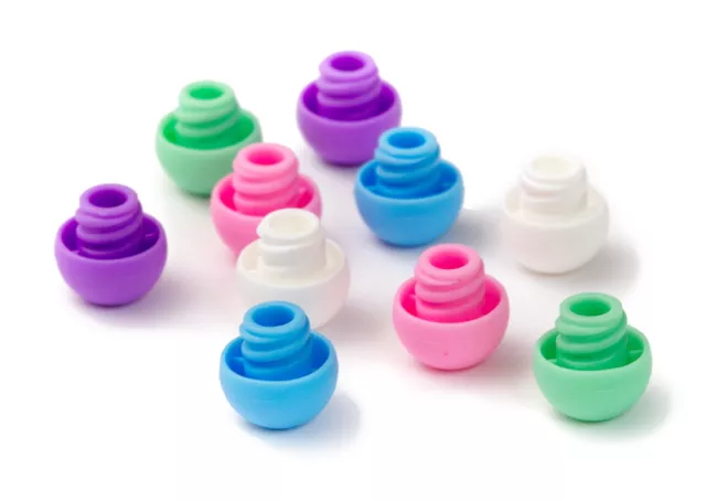 Oral Syringe End Cap - Colorful Variety 125 pack - fits Slip Luer - Lock Luer
