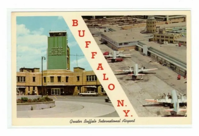 Buffalo NY New York Greater Buffalo International Airport Circa 1970 Postcard