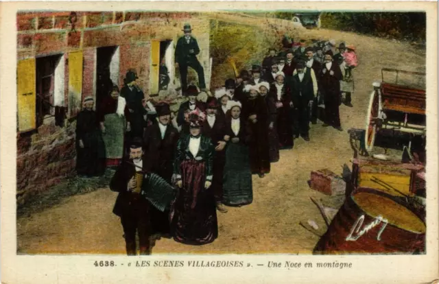CPA Les Scenes Villageoises Une Noce en montagne FOLKLORE (731972)