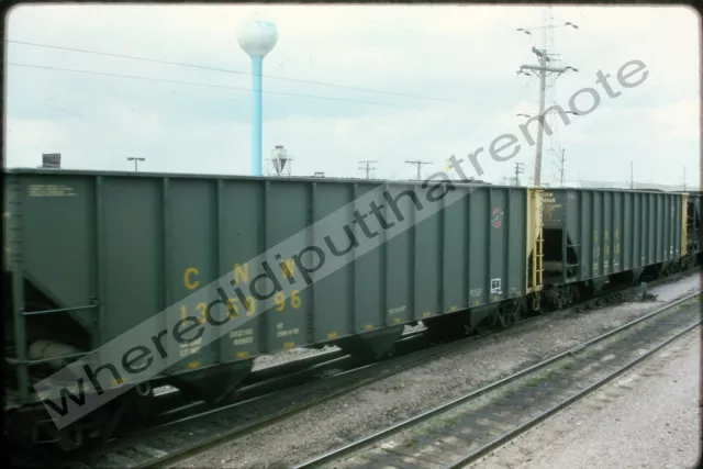 Original Slide Chicago NorthWestern CNW 135996 Hopper Proviso ILL 4-95
