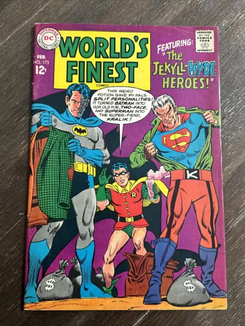 World’s Finest Comics #173 (DC 1968) 1st Two-Face in Silver Age VG/FN