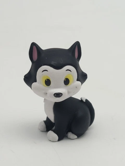 Disney Figaro Cat Figure 2”  Black & White Kitten Mattel 2013 Minnie Mouse's