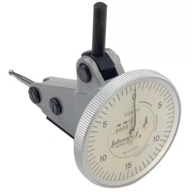 INTERAPID 312B-1V Vertical Dial Test Indicator 74-111370 .0005" Grad - Swiss