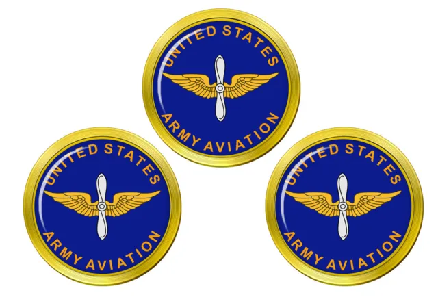 Estados Unidos Ejército Aviación Rama Oro Marcadores de Bolas