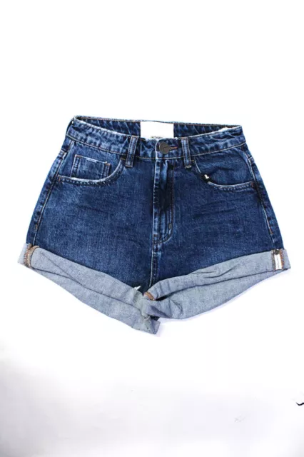 One Teaspoon Womens Dakota Bandits High Waist Denim Shorts - Dakota Size 24