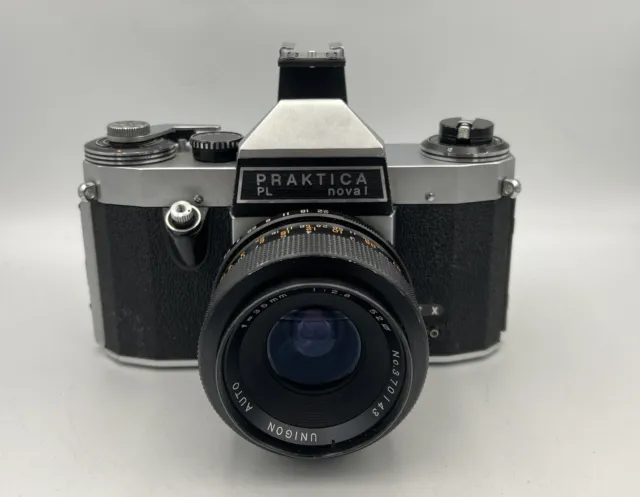 Praktica PL Nova 1 SLR Kamera analoge Spiegelreflexkamera m. Objektiv Made GDR